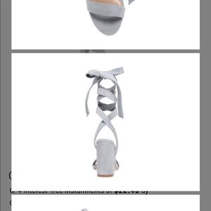 Steve Madden Jae Grey/Blue Suede Heel - Never Worn